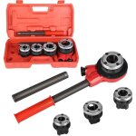 Jeu de tarauds de filetage de tuyau 1 / 2', 3 / 4', 1', 1 - 1 / 4', jeu de fili�res automatiques coffret ...