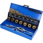Brilliant tools - jeu de tarauds et fili�res tin, 32 pcs