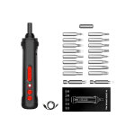 Jeu de tournevis lectriques 3, 6v - perceuse lectrique sans fil rechargeable usb avec led 19 bits