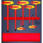 Jeu de tournevis isol�s 1000 v hex avec poign�e en t 7 pi�ces module en mousse pour servante d'atelier ...