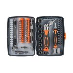 Jeu de tournevis de pr�cision en acier chrom� de 68 pi�ces pour ordinateurs portables, t�l�phones portables, ...