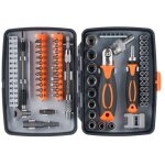 Jeu de tournevis de pr�cision en acier chrom� de 68 pi�ces pour ordinateurs portables, t�l�phones portables, ...