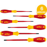 Jeu de tournevis softfinish� electric slimfix torx� tamper resistant 6 pcs (41245) - wiha
