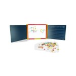 Tableau en bois triptyque 3 faces ? 1 face magn�tique et 2 faces � craie ? conception modulaire pour ...