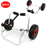 Jiubiaz chariot kayak avec roues ? chariot de transport pour cano� / kayak ? chariot pliable portable ...