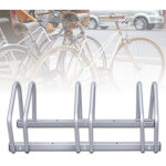 Jiubiaz r�telier v�lo pour 3 v�los - acier galvanis� - fixation sol et mur - gain de place & robuste
