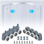 Jn. songs - 8 pi�ces roulettes pour porte de douche rouleau roulette roue pour porte de douche 23mm