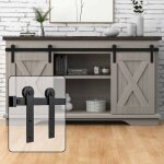 Jn. songs - mini kit de matriel pour porte coulissante de grange 2, 0m / 6, 56ft double porte kit pour ...