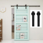 Jn. songs - quincaillerie kit de rail pour porte coulissante rail de porte pour porte simple armoire ...