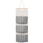 Jn. songs - sac de rangement suspendu mural de lin et coton avec 3 poches sacs organisateur imperm�able ...