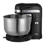 Jocca - robot ptrin bol en acier inoxydable 3, 5 l - 5 vitesses - noir et gris