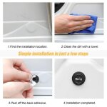 Joint absorption des chocs de voiture, 30 pices voiture porte d'amortisseur protection autocollant antichoc ...