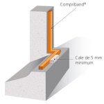 Joint adhsif compriband trs pc, largeur 15 mm, plage utilisation 5 - 14 mm, longueur 4, 3 m tramico