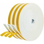 Joint adh�sif porte entree fenetre 3 rouleaux 12mm x 3mm x 5m joint isolation en mousse caoutchouc joint ...