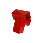 Joint d'angle swing rouge pour poteaux carrs 9 x 9 cm - par