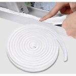 Joint brosse porte, 10 m x 9 mm x 5 mm, blanc, joint fenetrepour lsolation phonique porte, joint brosse ...