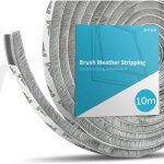 Joint brosse porte coulissante, 10 m�tres(l) x 9 mm(b) x 15 mm(d) joint fenetre pour baie vitr�e porte ...