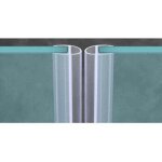 Joint de douche / pare - baignoire, xu, u - type 550cm, compatible verre 6 / 8 / 10 / 12mm - kzq