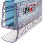 Joint de douche pour paroi en verre, 110cm, vitre 5 / 6 / 7 / 8 mm, joint d'�tanch�it� pvc droit pour ...