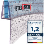 Joint de douche pour paroi en verre, 130cm, vitre 6 / 7 / 8mm, joint d'�tanch�it� pvc courb� pour les ...