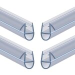Joint de douche pour paroi en verre, 30cm 4pcs barri�re de douche, joint porte douche pour vitre 4 - ...