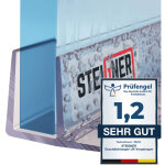 Joint de douche pour paroi en verre, 80cm, vitre 6 / 7 / 8 mm, joint d'�tanch�it� pvc droit pour les ...