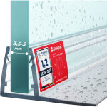 Joint de douche pour paroi en verre, 90cm, vitre 3, 5 / 4 / 5 mm, joint d'�tanch�it� pvc droit pour les ...