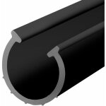 Joint d'�tanch�it� pour porte de garage noir, 70x6 mm, sbd02, 5, 5 m - steigner
