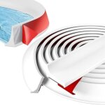 Joint d'�tanch�it� pour receveur de douche, 1 m, pour bordure de lavabo en silicone, pour seuil de salle ...