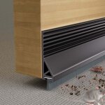 Joint de porte avec brosse pour bas de porte ext�rieurs et int�rieurs, insonorisant, coupe - vent et ...