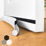 Joint de porte coupe - vent auto - adh�sif pour portes, 94 cm sous porte coupe - vent isolable balai ...
