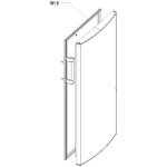Joint de porte (partie rfrigrateur) repre 191 0 d'origine (480132102838) rfrigrateur, conglateur ...