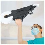 Jointeuse pour cloisons s�ches avec roue d'angle int�rieure � changement rapide, courroie r�glable, outil ...