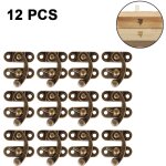 Jormftte - 12pcs bote  bijoux dcorative loquet serrure bijoux bote en bois moraillon loquet crochet ...
