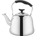 Bouilloire  th en acier inoxydable de 2 litres avec passoire, thire sifflante pour bouilloire  th ...