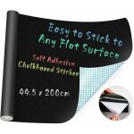 Jormftte - tableau noir ninonly papier ardoise 44. 5x200cm tableau noir adhesif effacable mural papier ...