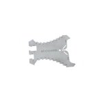 Jouanel - tracette  zinc en inox, graduation par 5 mm, profil en accolade
