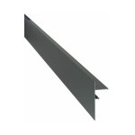 Jouplast - profil de finition clipsable pour terrasse sur plots gris anthracite - 100 mm