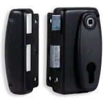 Jpm ? coffre de serrure vertical � fouillot 82 mm ? p�ne dormant en acier laitonn� ? compatible cylindres ...