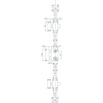 Jpm - serrure 3 points vega vertical fouillot cylindre de 45 mm droite 511000 18 1a Jpm - serrure 3 points vega vertical fouillot cylindre de 45 mm droite 511000 18 1a