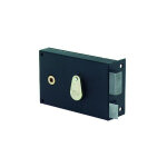 Jpm ? serrure 4 gorges horizontale � fouillot ? noir ? pour portes gauche ? dimensions 56x57mm ? cl�s ...