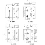 Jpm - serrure monopoint en applique p�ne dormant 1 2 tour 2 cl�s droite 446000 02 1y