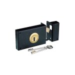 Jpm - serrure de porte coulissante en applique horizontale � crocher � 4 gorges 384 000 main gauche