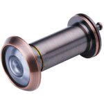 Judas de porte objectif grand angle 200� �paisseur de porte 40 - 65 mm (vieux rouge)