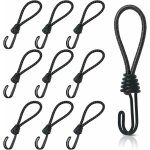 Jusch - 10 pices endeur en caoutchouc avec crochets en spirale, crochet tendeur elastique courts, tendeurs ...