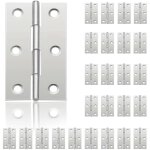 Jusch - 24pcs petit charnières pour portes, charnière inox, diy charnières de portes pour porte placard ... Jusch - 24pcs petit charnières pour portes, charnière inox, diy charnières de portes pour porte placard ...