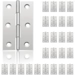 Jusch - 24pcs petit charni�res pour portes, charni�re inox, diy charni�res de portes pour porte placard ...