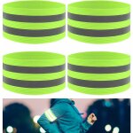 Bracelet de scurit rflchissant cyclisme, bande de bracelet rflchissant rglable, brassard securite, ...