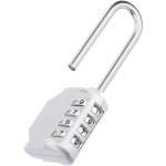 Cadenas grande anse, 4 chiffre numero cadenas code casier, cadna avec code longue anse pour casier pour ...