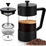 Cafeti�re � piston, french press 1000 ml, carafe fran�aise pour caf� filtre, cafeti�re(noir)